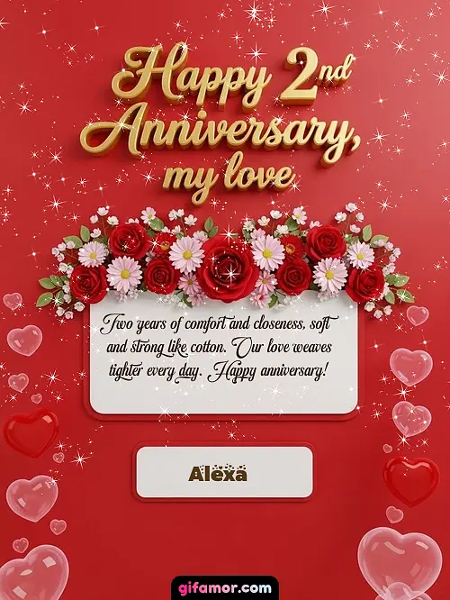 Happy 2st anniversary, my love I Alexa