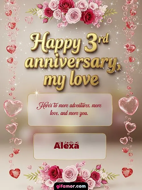 Happy 4st anniversary, my love Alexa