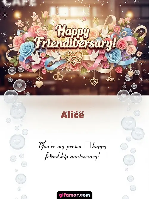 Happy friendiversary! I Alice