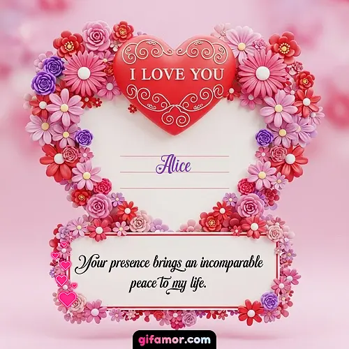 I Love You IX Alice