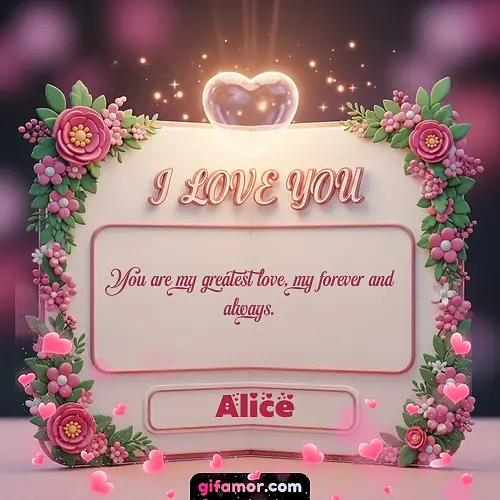I Love You XII Alice