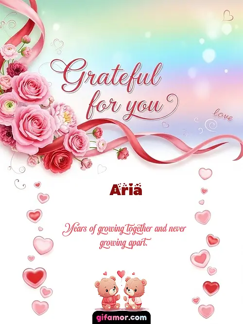 Grateful for you! II Aria