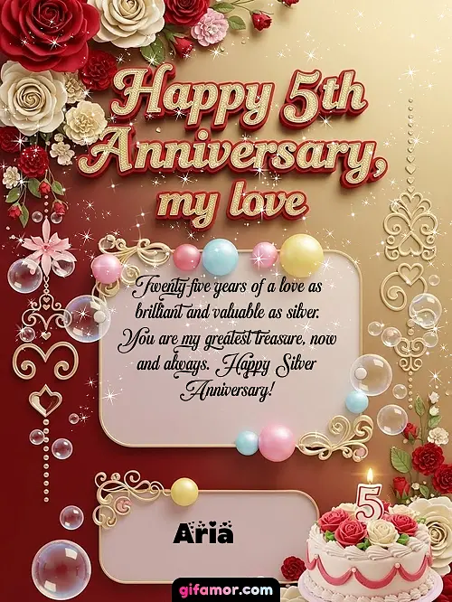 Happy 5st anniversary, my love Aria