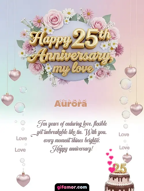 Happy 25th anniversary, my love Aurora