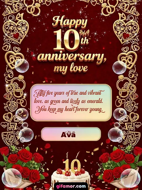 Happy 10th anniversary, my love Ava