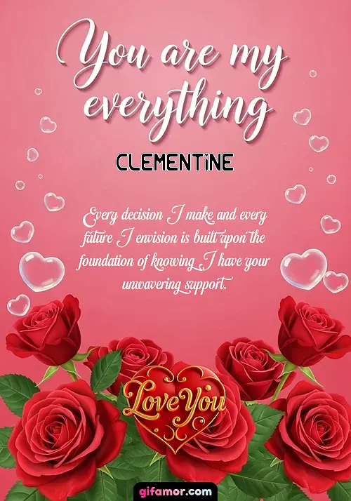 GIF de You are my everything: Every decision I make and every future I envision is built upon the foundation of knowing I have your unwavering support.