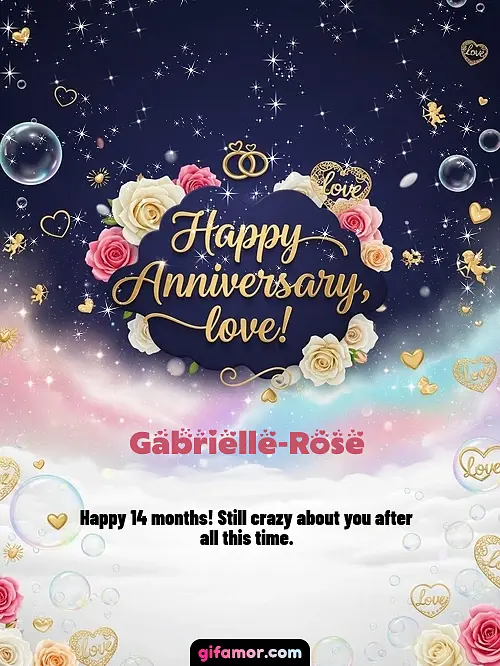 Happy anniversary, love! II Gabrielle-Rose