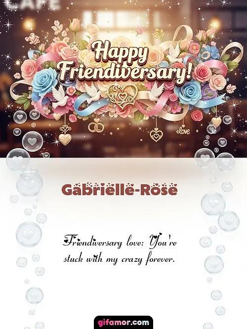 Happy friendiversary! I Gabrielle-Rose