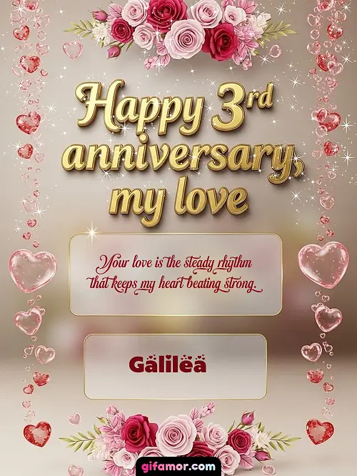 Happy 4st anniversary, my love Galilea