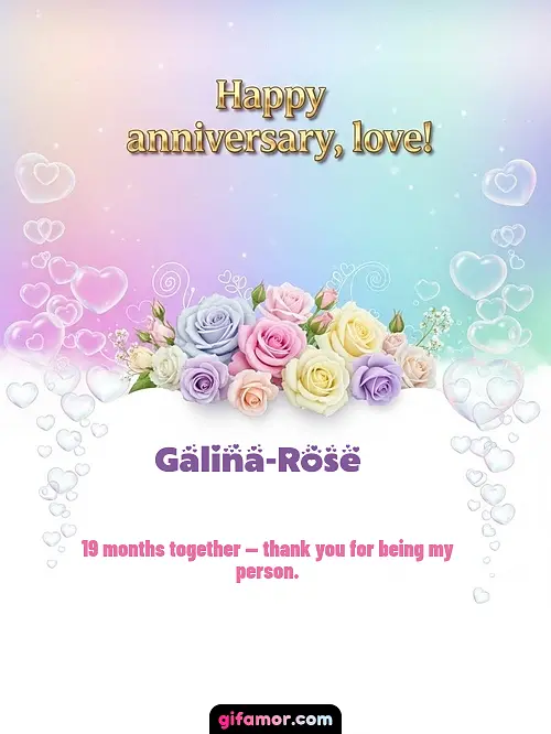 Happy anniversary, love! III Galina-Rose