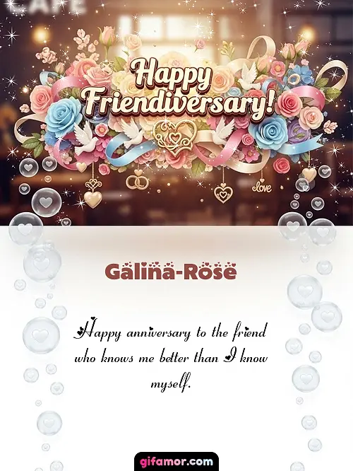 Happy friendiversary! I Galina-Rose