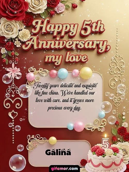 Happy 5st anniversary, my love Galina