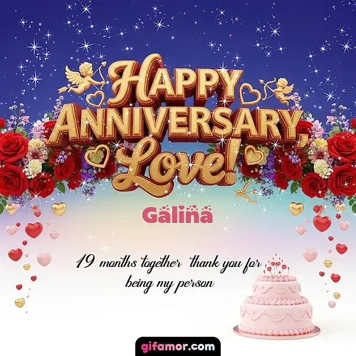 Happy one month anniversary, love! Galina