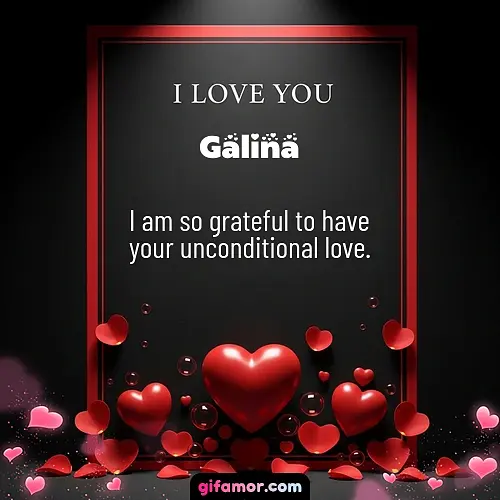 I love you I Galina