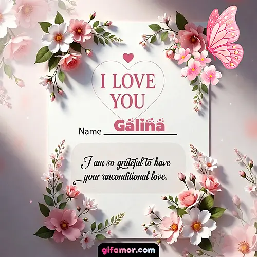 I love you IV Galina