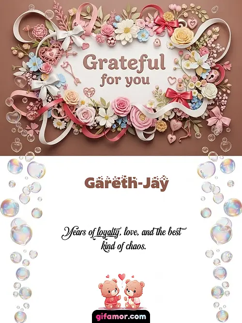 Grateful for you Gareth-Jay
