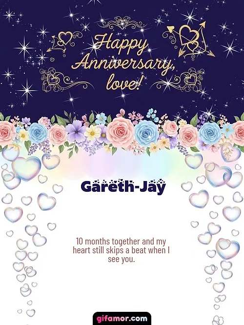 Happy anniversary, love! Gareth-Jay