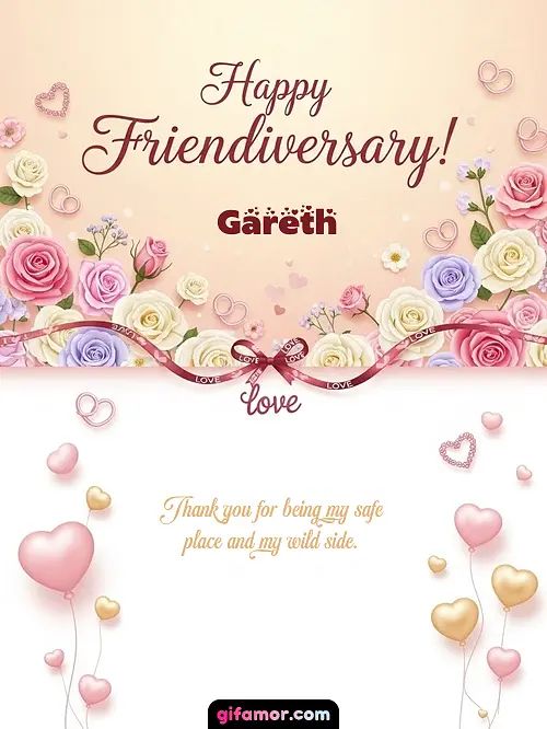 Happy friendiversary! Gareth