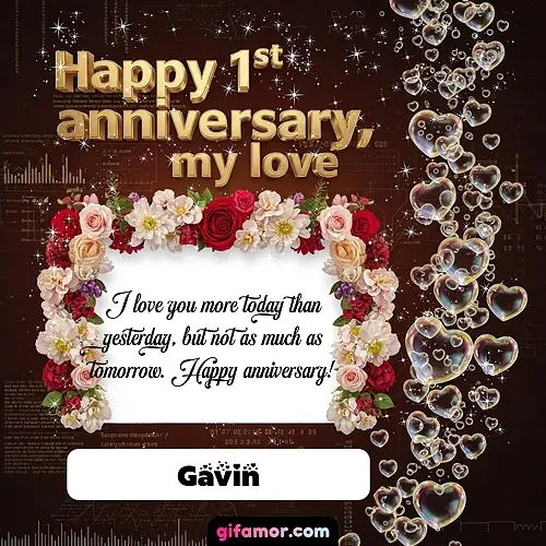 Happy 1st anniversary, my love IV Gavin