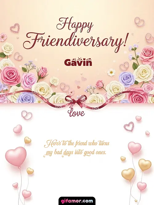 Happy friendiversary! Gavin