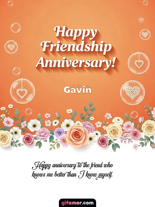Happy friendship anniversary! III Gavin