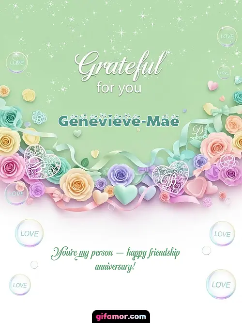 Grateful for you! III Genevieve-Mae