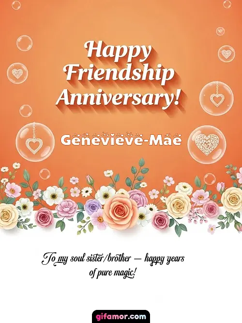 Happy friendship anniversary! III Genevieve-Mae