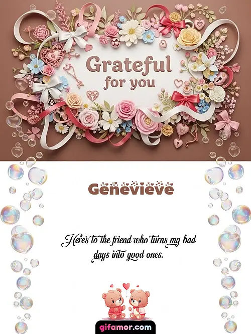 Grateful for you Genevieve