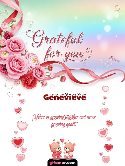 Grateful for you! II Genevieve