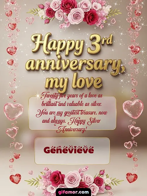 Happy 4st anniversary, my love Genevieve