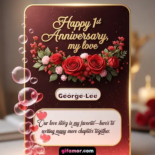 Happy 1st anniversary, my love II George-Lee