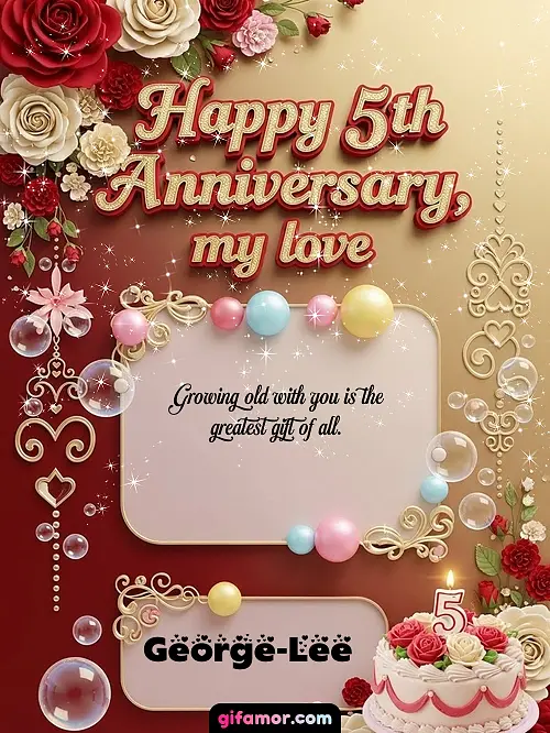 Happy 5st anniversary, my love George-Lee