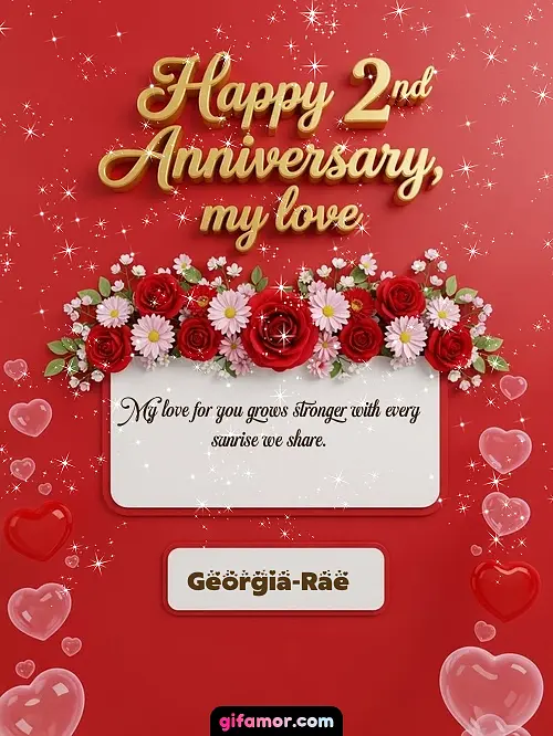 Happy 2st anniversary, my love I Georgia-Rae