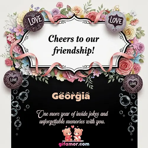 Cheers to our friendship!  VI Georgia