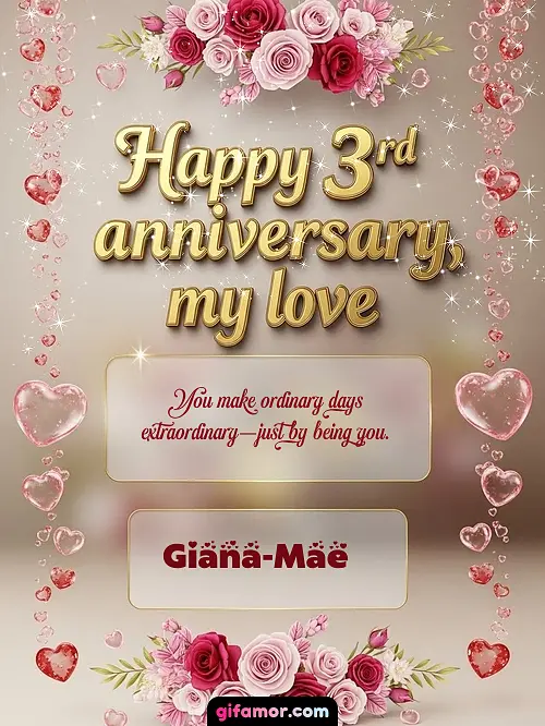 Happy 4st anniversary, my love Giana-Mae