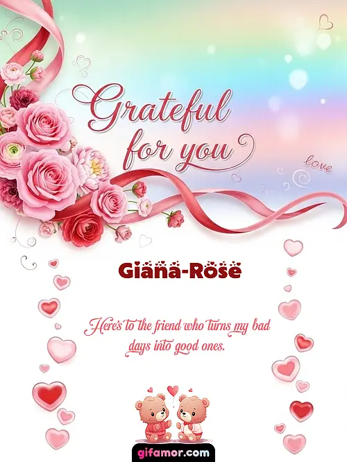Grateful for you! II Giana-Rose