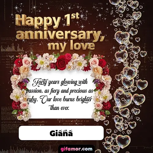 Happy 1st anniversary, my love IV Giana