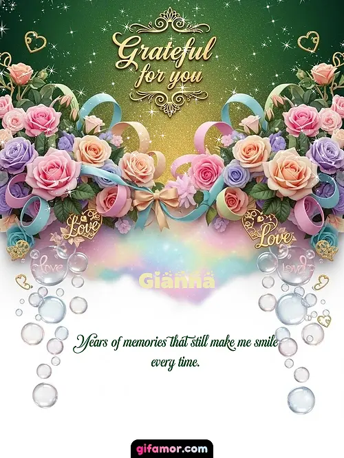 Grateful for you! IV Gianna