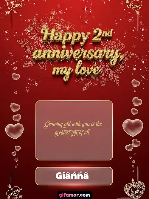 Happy 2st anniversary, my love III Gianna