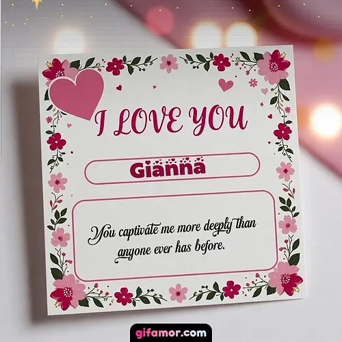 I Love You III Gianna
