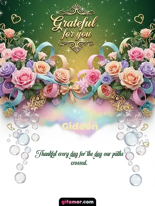 Grateful for you! IV Gideon