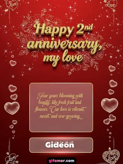 Happy 2st anniversary, my love III Gideon
