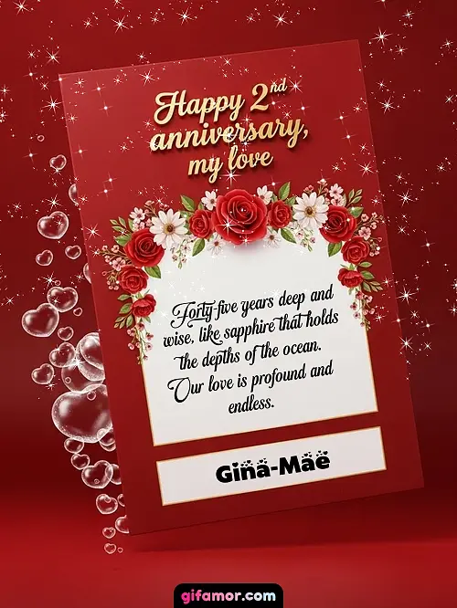 Happy 2st anniversary, my love II Gina-Mae