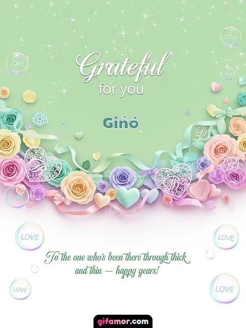 Grateful for you! III Gino
