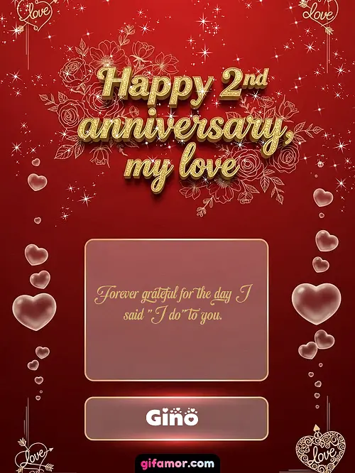 Happy 2st anniversary, my love III Gino