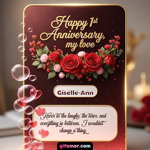 Happy 1st anniversary, my love II Giselle-Ann