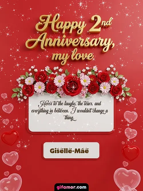 Happy 2st anniversary, my love I Giselle-Mae