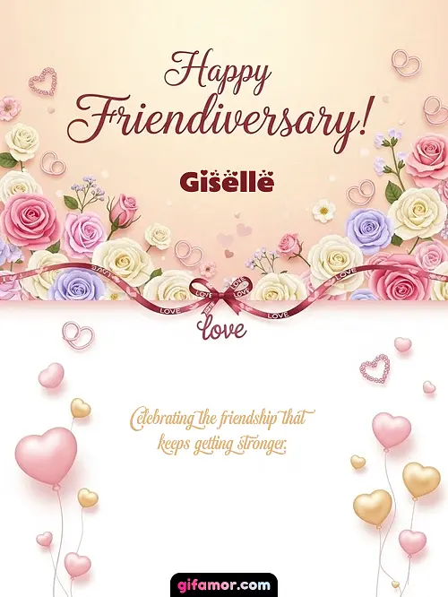 Happy friendiversary! Giselle