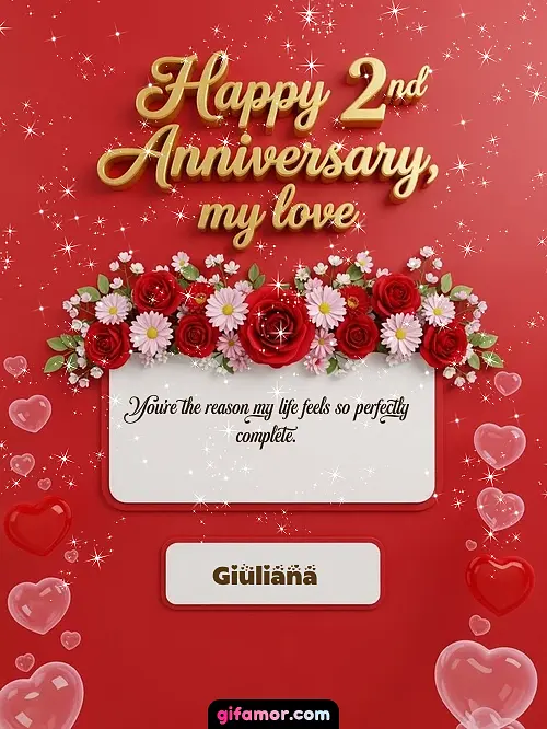 Happy 2st anniversary, my love I Giuliana