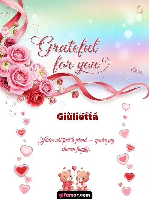 Grateful for you! II Giulietta